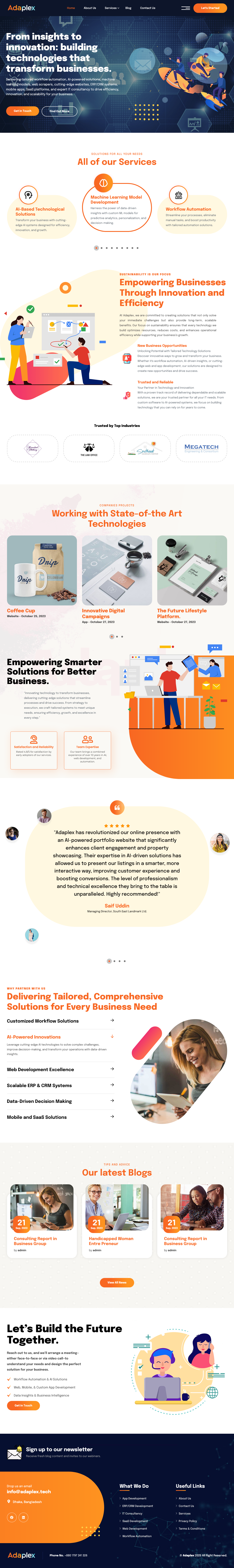 Digital agency website design