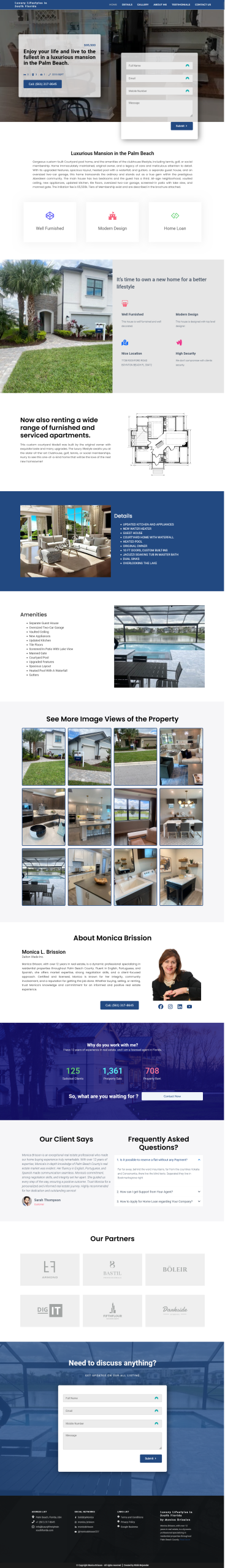 Luxurious Mansion – Luxury Real Estate Website for High-End Properties | Built by Rittik